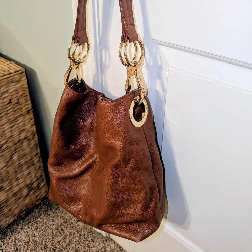 JPK Paris 75 Brown Leather Shoulder Bucket Bag